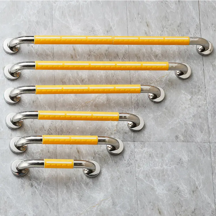 Factory Customized 400mm Stainless Steel Straight Handrails Bars Safety Shower Toilet Assist Grab Bar 304